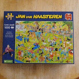 Jan Van Haasteren Dog Parkour Jigsaw Puzzle, 1000 Pieces